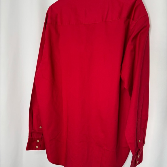 Vintage Tony Lama Men’s Red Button-Up Shirt Large - Picture 7 of 8